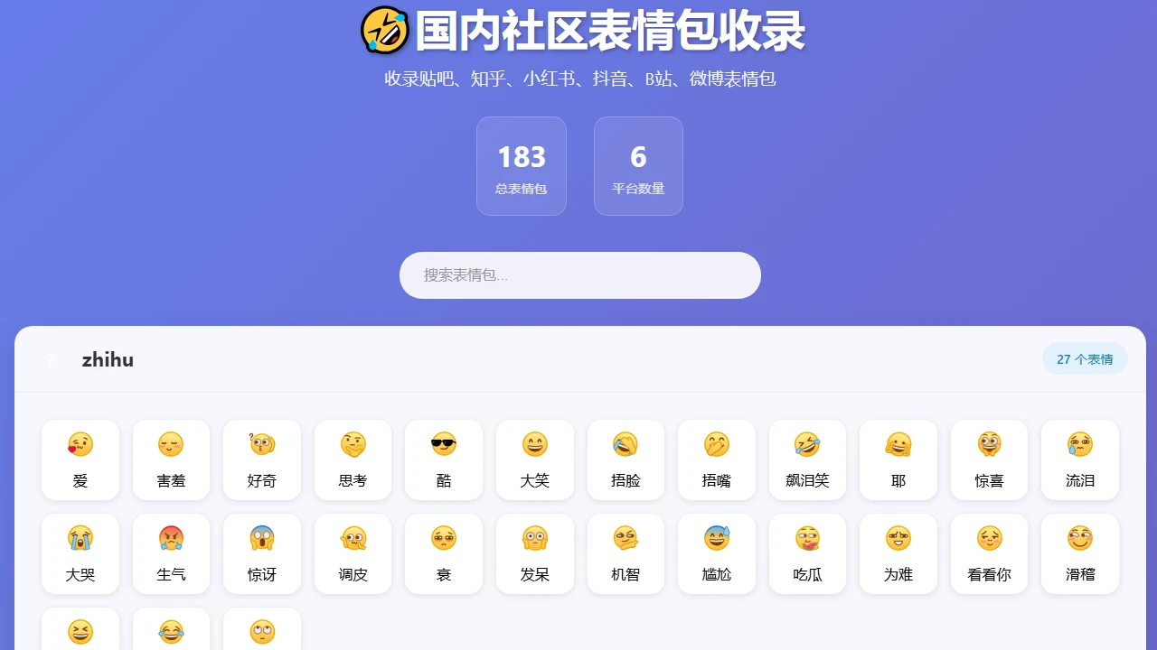 国内社区表情包收录