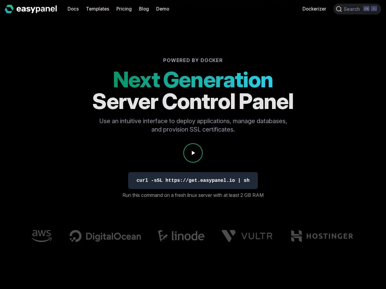 Easypanel 服务器面板