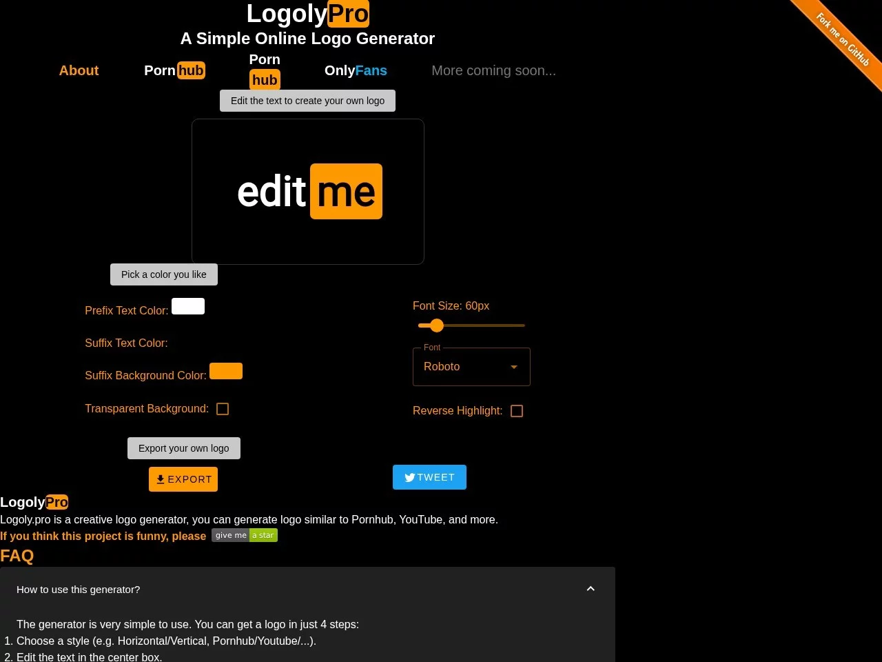 P站/YouTobe风格Logo生成器