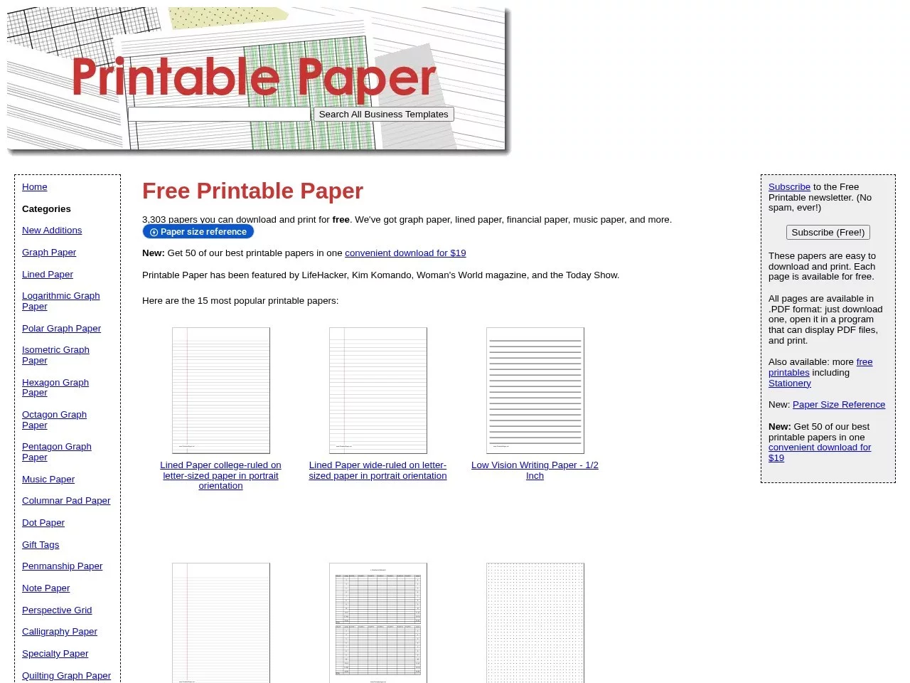 Printable Paper