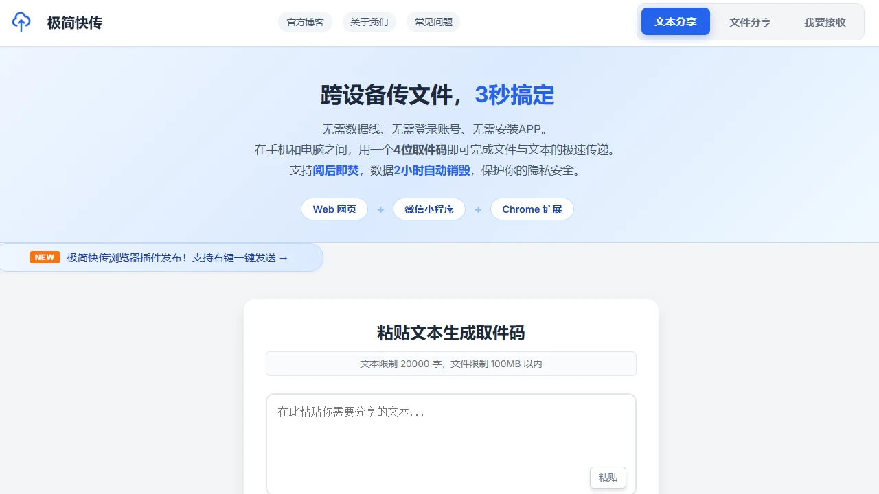 极简快传