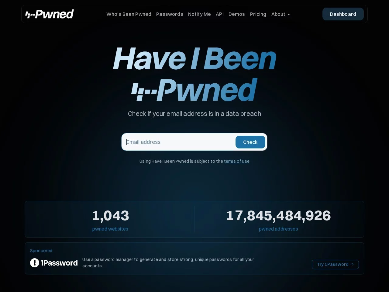 Have I Been Pwned